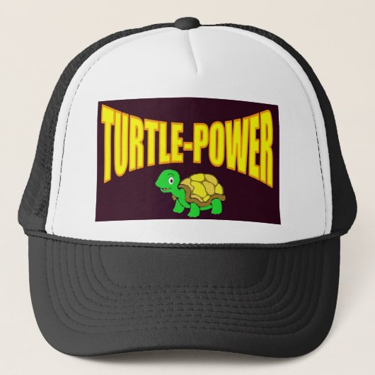 Schildkröte-Power Truckerkappe (Vorderseite)