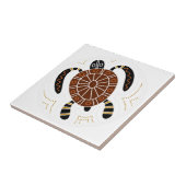 Schildkröte punktierter Entwurf Fliese (Seite)