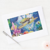 Schildkröte Rechteckiger Aufkleber (Umschlag)