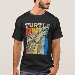 Schildkröte - Retro Vintag Ocean Animal Wildlife Z T-Shirt