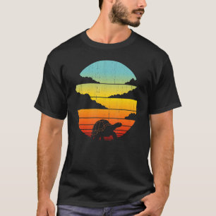 Schildkröte Retro Vintage Stil 60er 70er Männer Fr T-Shirt