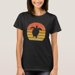 Schildkröte Retro Vintager 60er 70er Sunset Wild A T-Shirt