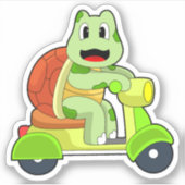 Schildkröte Roller Aufkleber (Vorderseite)