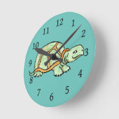 Schildkröte Runde Wanduhr (Winkel)
