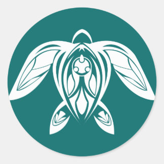 Schildkröte Runder Aufkleber