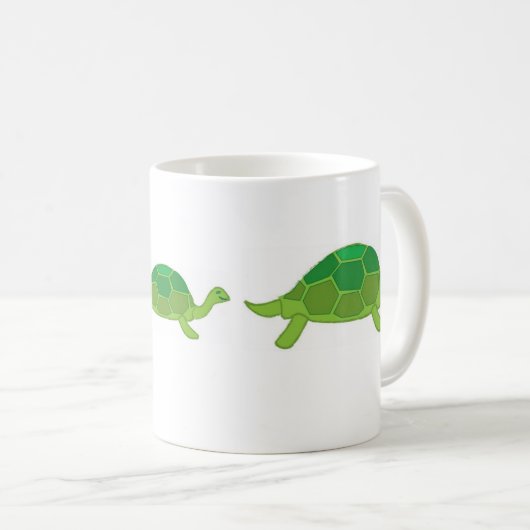 Schildkröte, Schildkröte, Schildkröte Kaffeetasse (VorderseiteRechts)