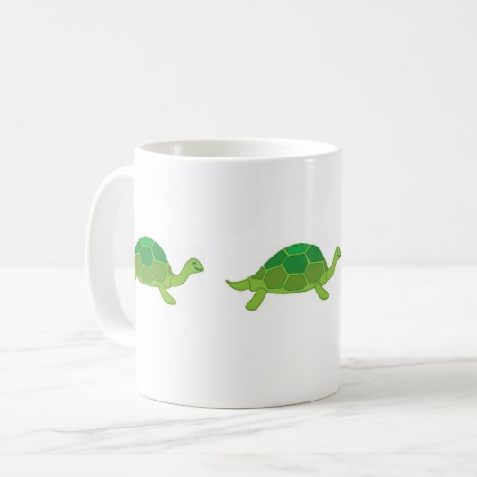 Schildkröte, Schildkröte, Schildkröte Kaffeetasse (Vorderseite Links)