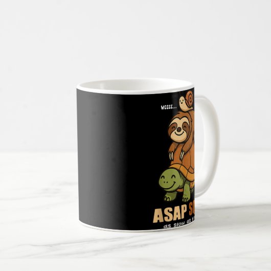 Schildkröte Schnecke Asap Squad Langsames Tier Lov Kaffeetasse (VorderseiteRechts)