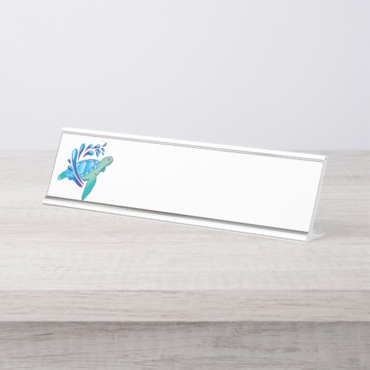 Schildkröte Schreibtischnamensplakette (Vorderseite )