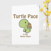 Schildkröte-Schritt Karte (Gelbe Blume)