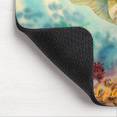 SCHILDKRÖTE-SCHWIMMEN MOUSEPAD (Ecke)