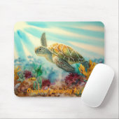 SCHILDKRÖTE-SCHWIMMEN MOUSEPAD (Mit Mouse)