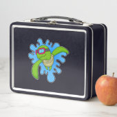 Schildkröte Schwimmen Schwimmbrille Metall Brotdose (Beispiel)