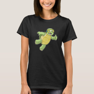 Schildkröte Schwimmen Schwimmbrille Wassersport T-Shirt