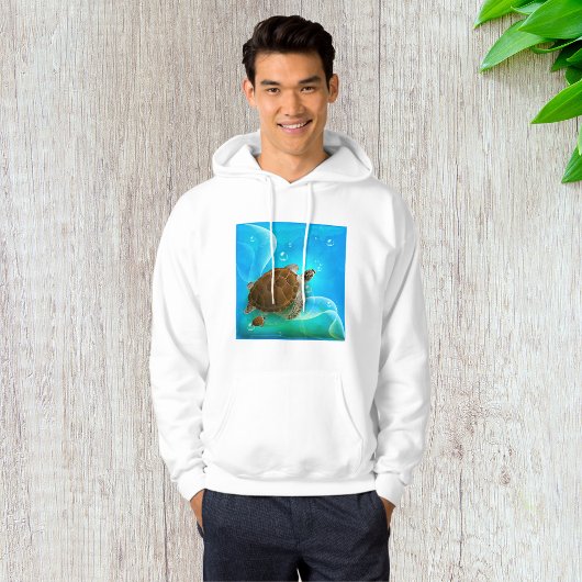 Schildkröte Schwimmmenhoodie Hoodie