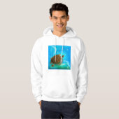 Schildkröte Schwimmmenhoodie Hoodie (Vorne ganz)