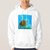 Schildkröte Schwimmmenhoodie Hoodie (Vorderseite)