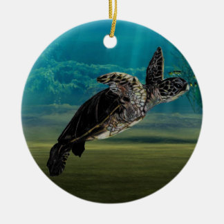 Schildkröte-Seeverzierung Keramik Ornament