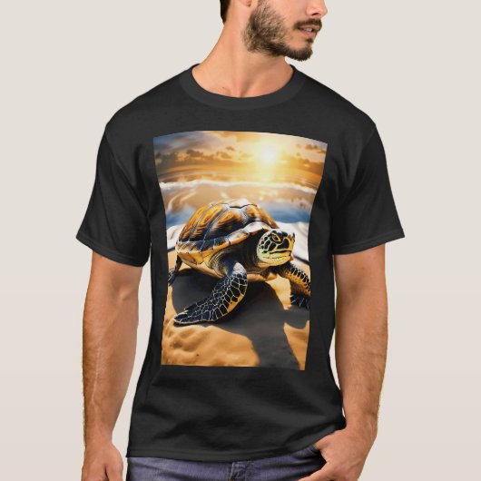 Schildkröte Sonne T-Shirt (Vorderseite)