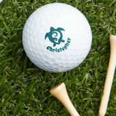 Schildkröte Stamm Maori-Stil Monogramm Name Golfball