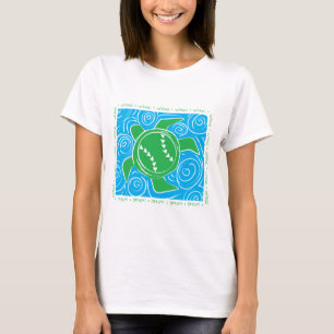 Schildkröte-Strand-Softball T-Shirt