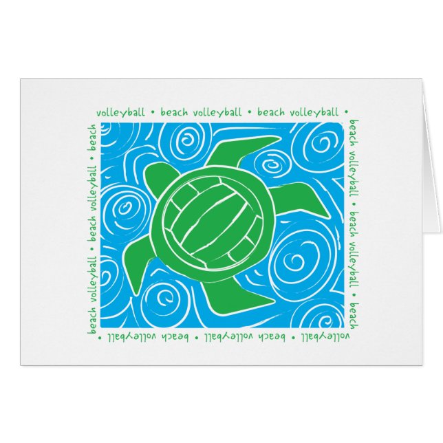 Schildkröte-Strand-Volleyball (Vorderseite (Horizontal))