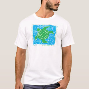 Schildkröte-Strand-Volleyball T-Shirt