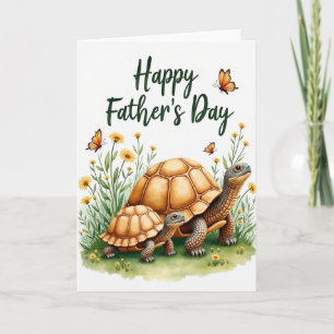 Schildkröte Süßer Vatertagskarte Karte