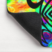 Schildkröte-Symmetrie Tiedye Mousepad (Ecke)