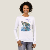 Schildkröte T-Shirt Tri-Blend Shirt (Vorderseite voll)