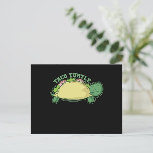 Schildkröte Taco Turtle Postkarte (Stehend Vorderseite)