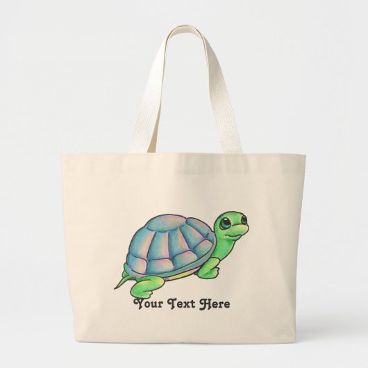 Schildkröte-Taschen-Tasche Jumbo Stoffbeutel (Vorne)