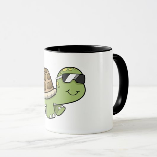 Schildkröte-Tasse Tasse (VorderseiteRechts)
