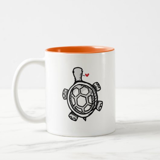 Schildkröte-Tasse Zweifarbige Tasse (Links)
