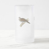 Schildkröte-Taube Mattglas Bierglas (Mittel)