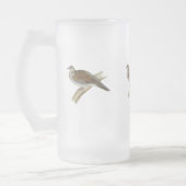 Schildkröte-Taube Mattglas Bierglas (Links)