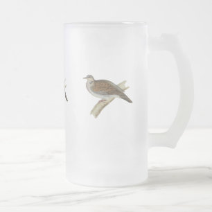 Schildkröte-Taube Mattglas Bierglas