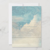 Schildkröte-Tauben - FÜR IMMER UND ÜBERHAUPT Einladung (Rückseite)