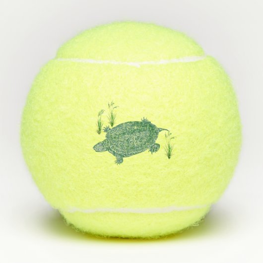 Schildkröte Tennisbälle (Vorderseite)