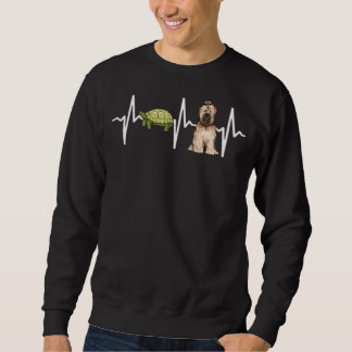 Schildkröte Tibetan Terrier Heartbeat Dog Sweatshirt