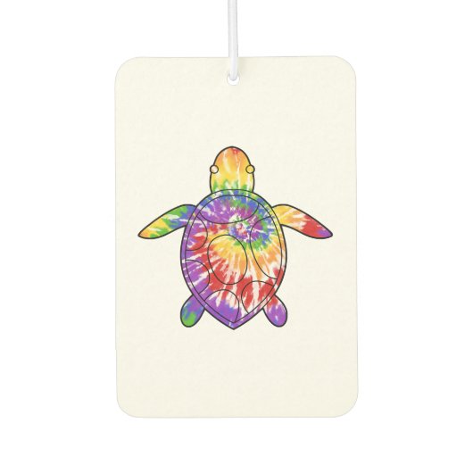 Schildkröte Tie Dye Autolufterfrischer (Vorderseite)