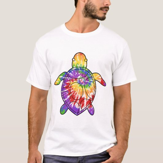 Schildkröte Tie Dye T-Shirt (Vorderseite)