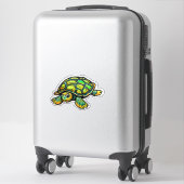 Schildkröte Tier Schildkröte Grün Aufkleber (Koffer)