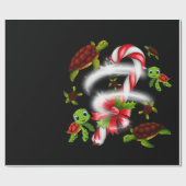 Schildkröte| Türkische Süßigkeiten Weihnachten Geschenkpapier (Flach)