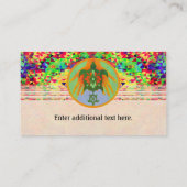 Schildkröte übergibt Visitenkarte-Schablone Visitenkarte (Rückseite)