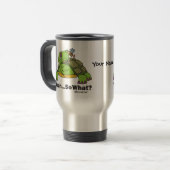 Schildkröte und Biene Reisebecher (Vorderseite Links)