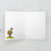 Schildkröte und Blume Geburtstagskarte Karte (Innenseite)