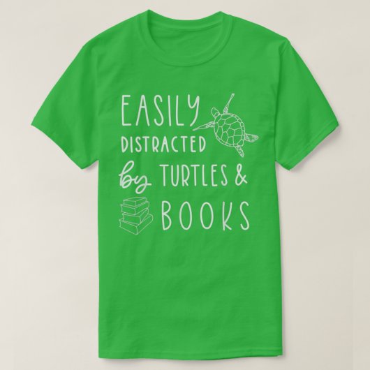 Schildkröte und Buchschildkröte T78 T-Shirt (Design vorne)