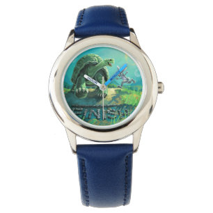 Schildkröte und die Hase-Kunst Armbanduhr