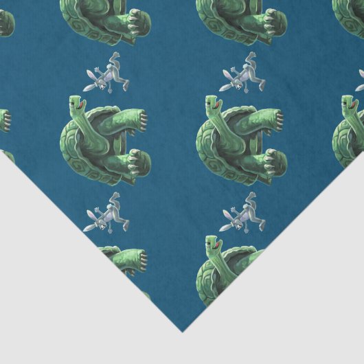 Schildkröte und die Hase-Kunst Seidenpapier (Ausschnitt)